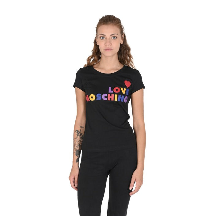 Love Moschino - Love Moschino Womens T-Shirt W 4 B19 5B M 4083 C74 BLACK