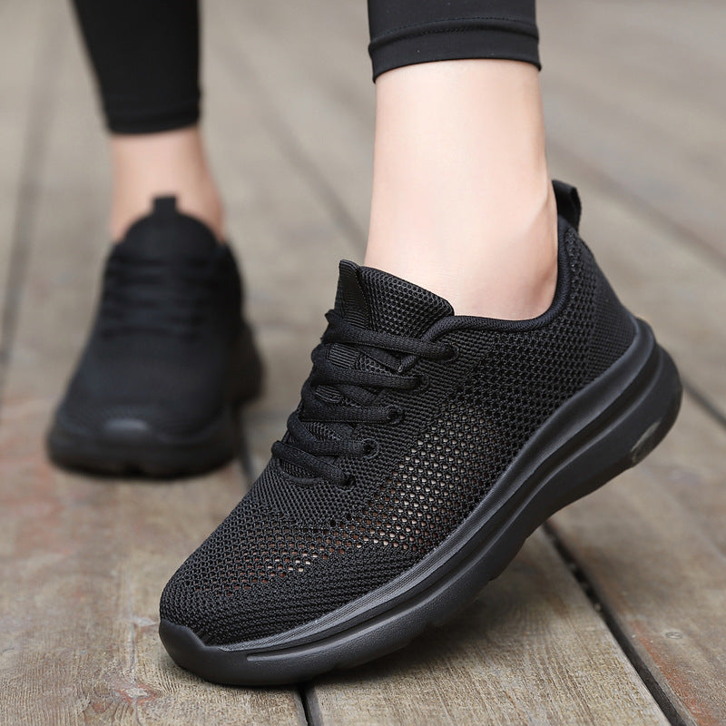 Hollow Running Shoes Women's Mesh Breathable Sneaker Soft Bottom