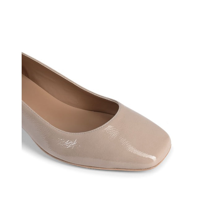 19V69 ITALIA by VERSACE 19.69 ABBIGLIAMENTO SPORTIVO S.R.L. - 19V69 Italia Womens Heeled Ballerina SOFIA NAPLACK CAPPUCCINO