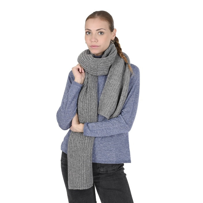 Crown of Edinburgh Cashmere - Crown of Edinburgh Cashmere Womens Scarf COE 0043 GREY