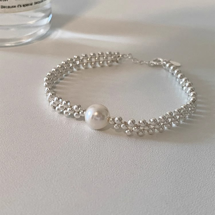 Small Beads Woven Pearl Bracelet For Women Niche Design