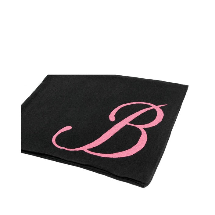 Crown of Edinburgh Cashmere - Crown of Edinburgh Cashmere Monogrammed Scarf DEAN VILLAGE BLACK B