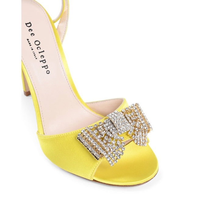 Dee Ocleppo - Satin Bow Sandal - Yellow