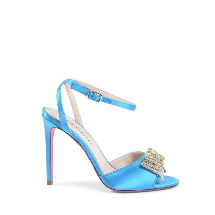 Dee Ocleppo - Satin Bow Sandal - Light Blue