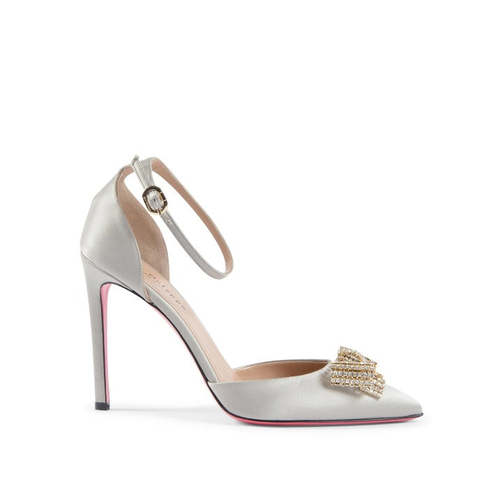 Dee Ocleppo - Satin Bow Pump -Grey