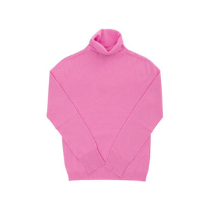 Crown of Edinburgh Cashmere - Crown of Edinburgh Cashmere Womens Turtleneck Sweater COE 0023 FUSCHIA