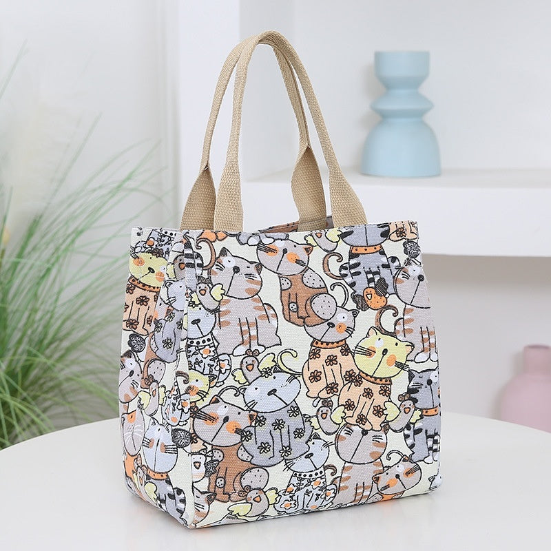 Women's Portable Cartoon Large Capacity Handbag