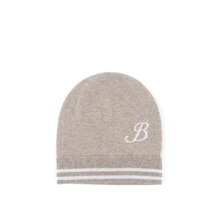 Crown of Edinburgh Cashmere - Crown of Edinburgh Cashmere Monogrammed Beanie BRUNTSFIELD CAMEL B