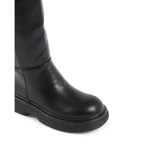 19V69 ITALIA by VERSACE 19.69 ABBIGLIAMENTO SPORTIVO S.R.L. - 19V69 Italia Womens Short Boot Black 181-119 NERO