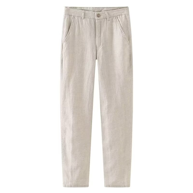 Men's Slim Retro Straight-leg Trousers