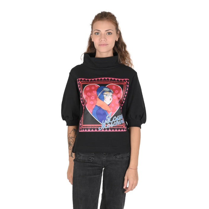 Love Moschino - Love Moschino Womens Sweatshirt W 6 375 01 M 4068 C74 BLACK