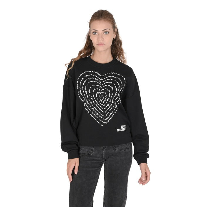 Love Moschino - Love Moschino Womens Sweatshirt W 6 431 02 M 4055 C74 BLACK