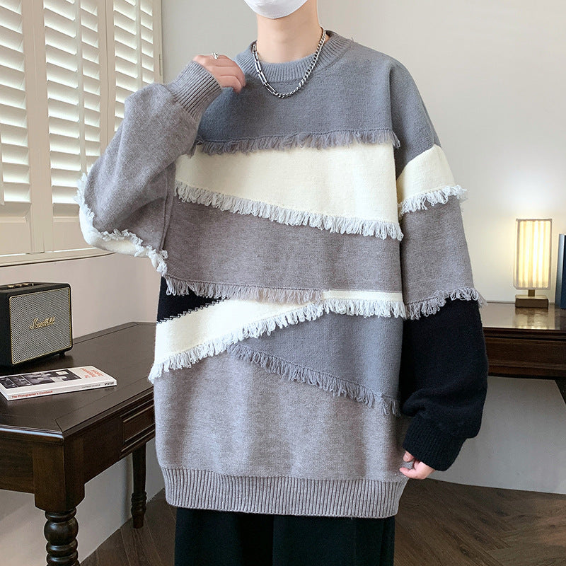 Long Sleeve Sweater Men's Knitwear Korean Style