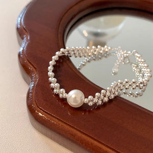 Small Beads Woven Pearl Bracelet For Women Niche Design