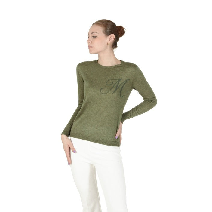 Crown of Edinburgh Cashmere - Crown of Edinburgh Cashmere Long Sleeve ART 004 GREEN LETTER M