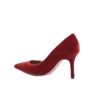 19V69 ITALIA by VERSACE 19.69 ABBIGLIAMENTO SPORTIVO S.R.L. - 19V69 Italia Womens Pump Red DEC85 VELLUTO GRANATA