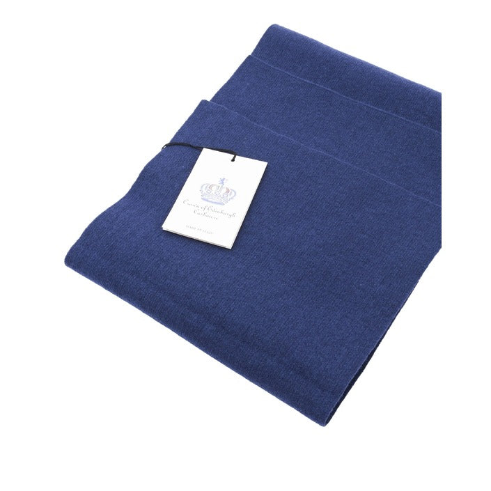 Crown of Edinburgh Cashmere - Crown of Edinburgh Cashmere Womens Scarf COE 0049 ROYAL BLUE