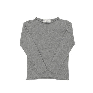 Crown of Edinburgh Cashmere - Crown of Edinburgh Cashmere Womens Boat Neck Sweater COE 0025 GREY