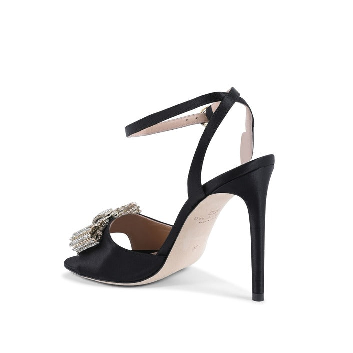 Dee Ocleppo - Satin Bow Sandal - Black