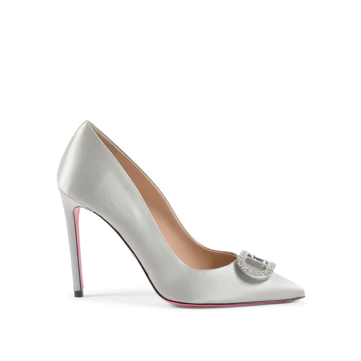 Dee Ocleppo - Cindarella Satin Pump - Grey