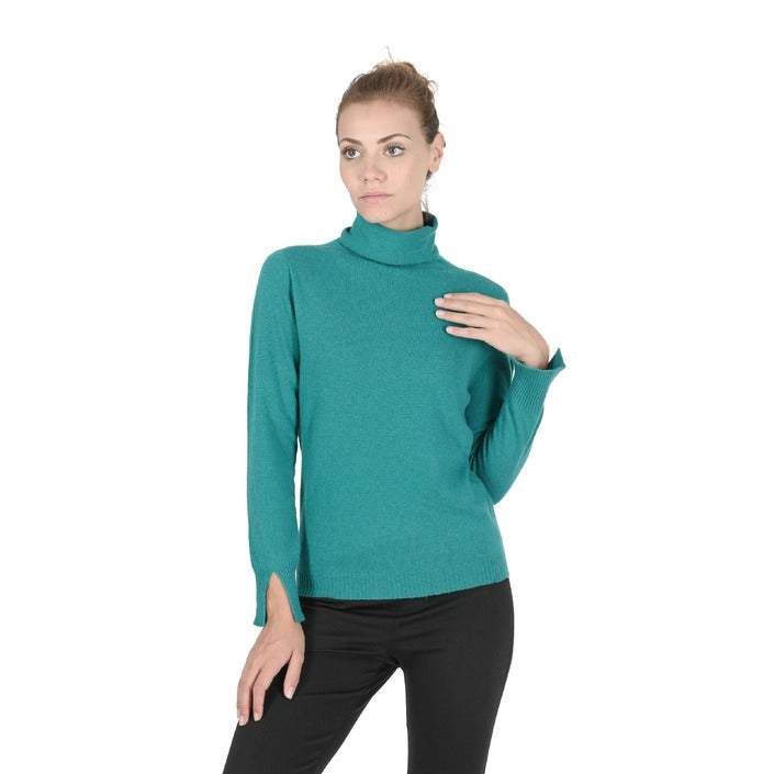 Crown of Edinburgh Cashmere - Crown of Edinburgh Cashmere Womens Turtleneck Sweater COE 0023 JADE