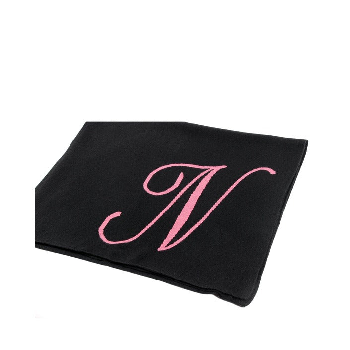 Crown of Edinburgh Cashmere - Crown of Edinburgh Cashmere Monogrammed Scarf DEAN VILLAGE BLACK N