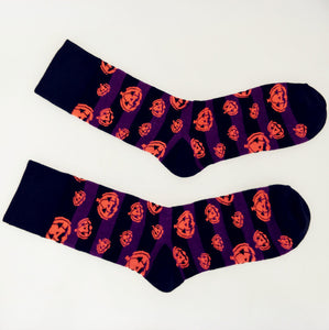 Halloween Cartoon Men's Middle Socks