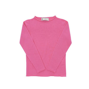 Crown of Edinburgh Cashmere - Crown of Edinburgh Cashmere Womens Boat Neck Sweater COE 0025 FUSCHIA