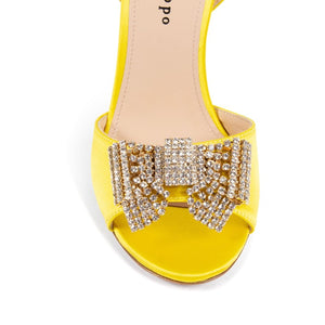 Dee Ocleppo - Satin Bow Sandal - Yellow