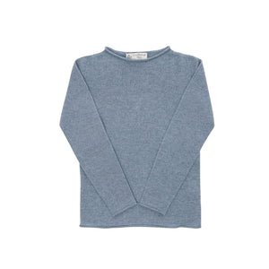 Crown of Edinburgh Cashmere - Crown of Edinburgh Cashmere Womens Boat Neck Sweater COE 0025 LIGHT BLUE