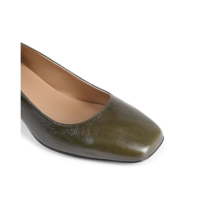 19V69 ITALIA by VERSACE 19.69 ABBIGLIAMENTO SPORTIVO S.R.L. - 19V69 Italia Womens Heeled Ballerina SOFIA NAPLACK VERDE BOTTIGLIA