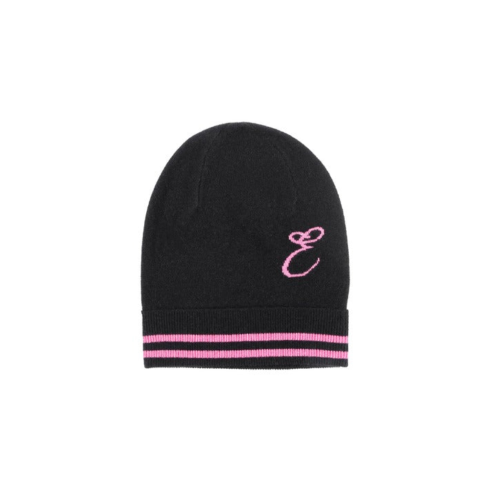 Crown of Edinburgh Cashmere - Crown of Edinburgh Cashmere Monogrammed Beanie BRUNTSFIELD BLACK E