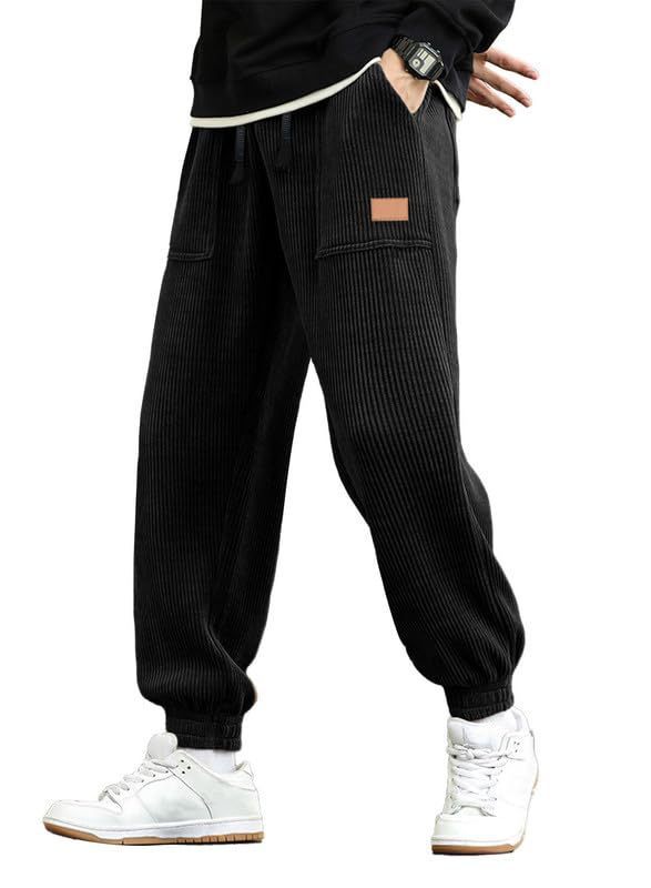 Men's Corduroy Loose Jogging Overalls