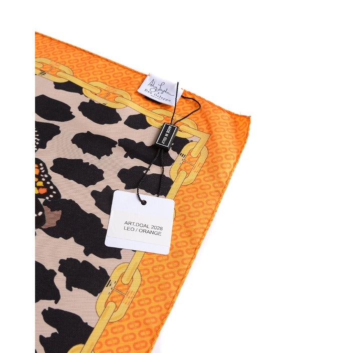 Dee Ocleppo - Dee X Ashley Longshore Orange Leopard Silk Scarf