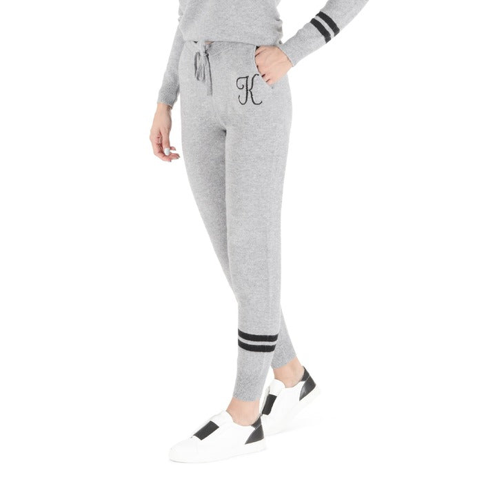 Crown of Edinburgh Cashmere - Crown of Edinburgh Cashmere Track Pants MORNINGSIDE GREY K