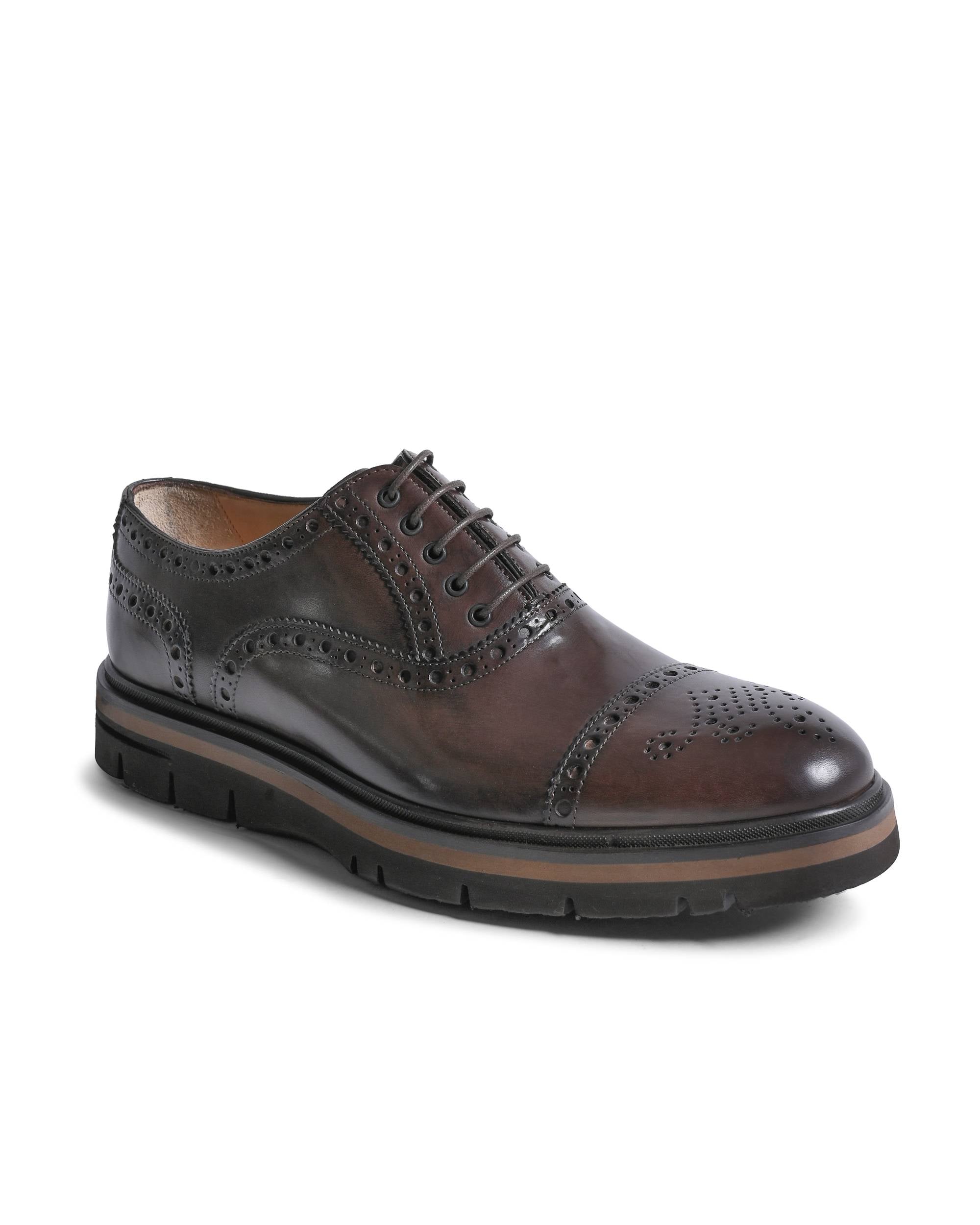 Dee Ocleppo Mens Brogue Shoes EB130 VITELLO CACAO