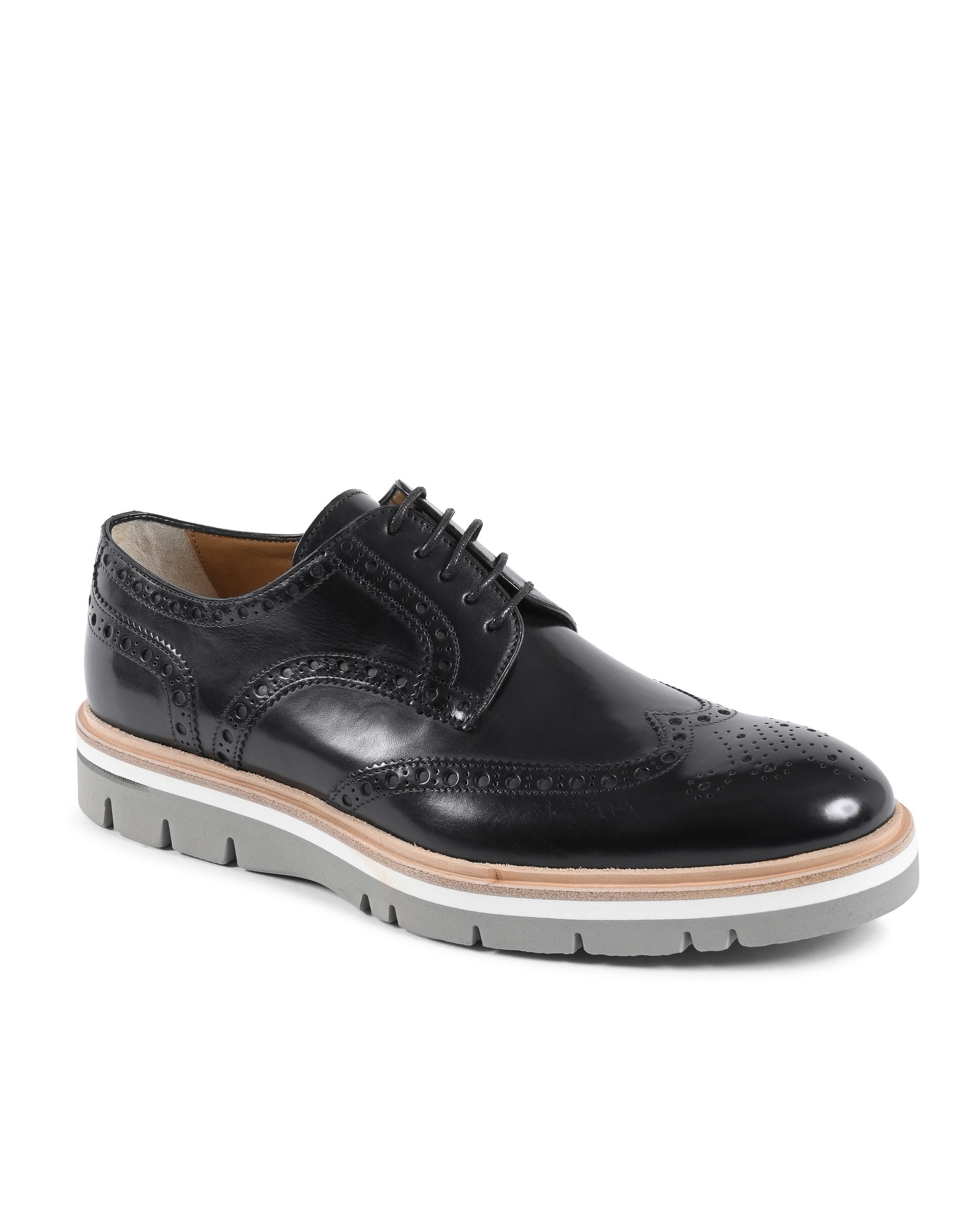 Dee Ocleppo Mens Brogue Shoes EB131 VIT NERO LUC GALLO