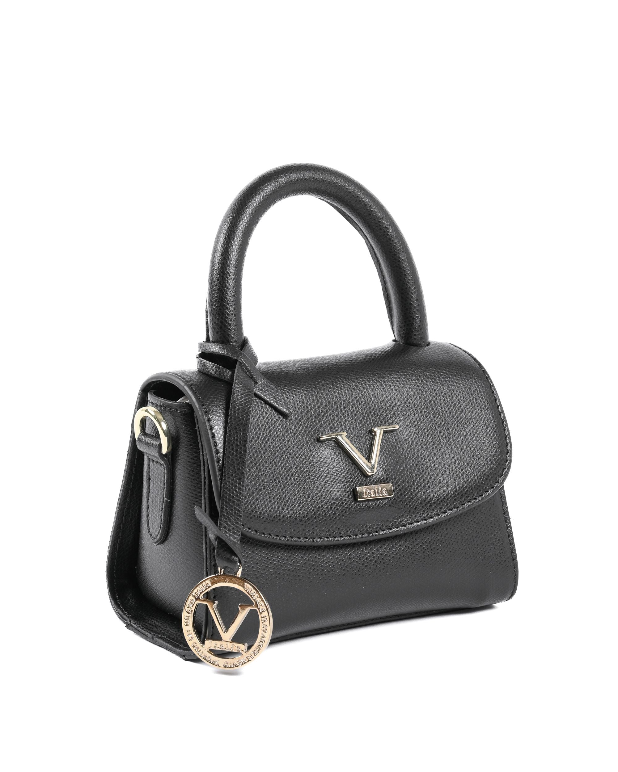 V Italia Womens Mini Bag Black GAR10V-S PALMELLATO NERO