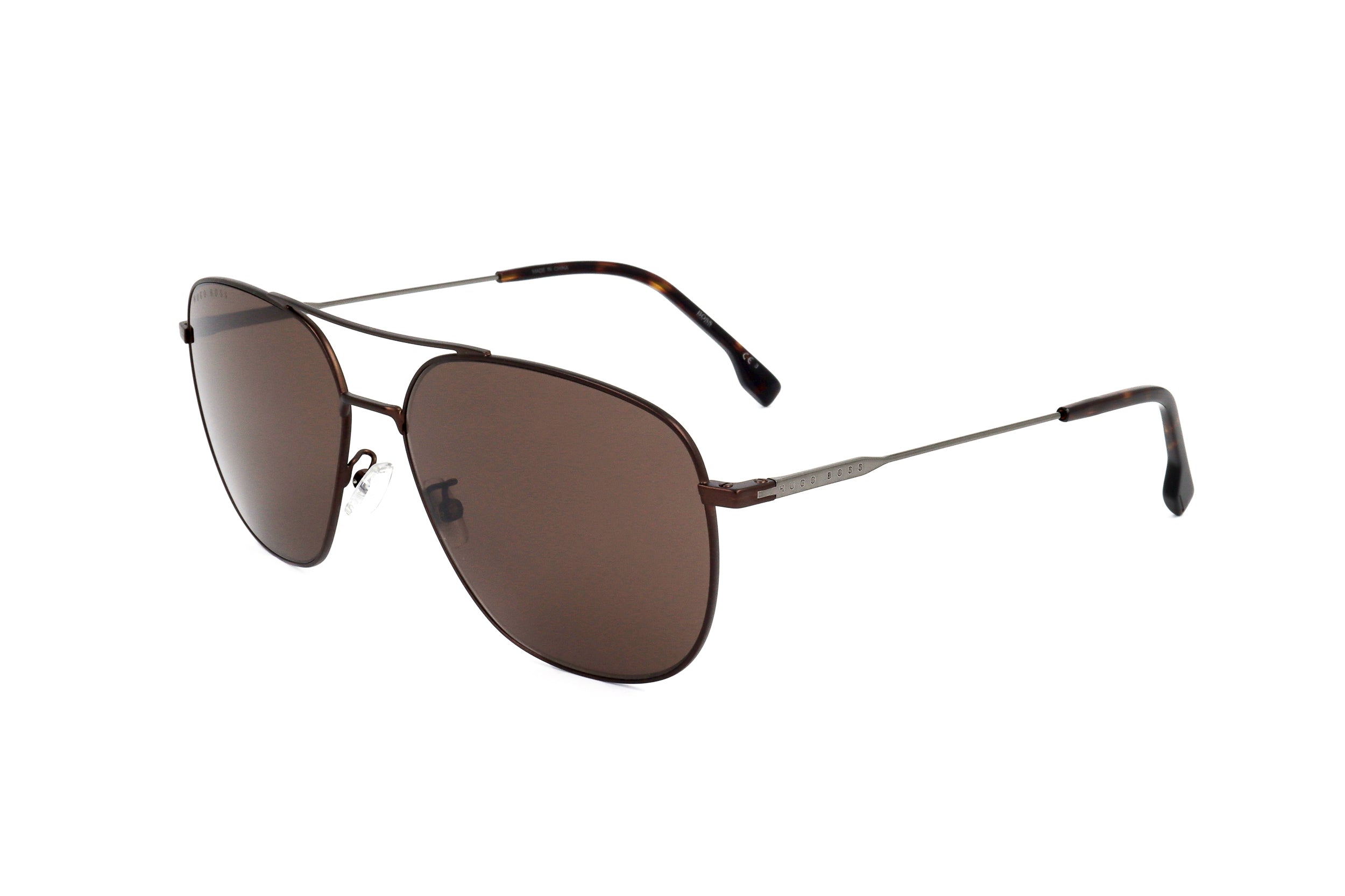 Hugo Boss Mens Sunglasses BOSS 1218 F SK 1OT 62 16 150 MATTE BROWN RUTHENIUM