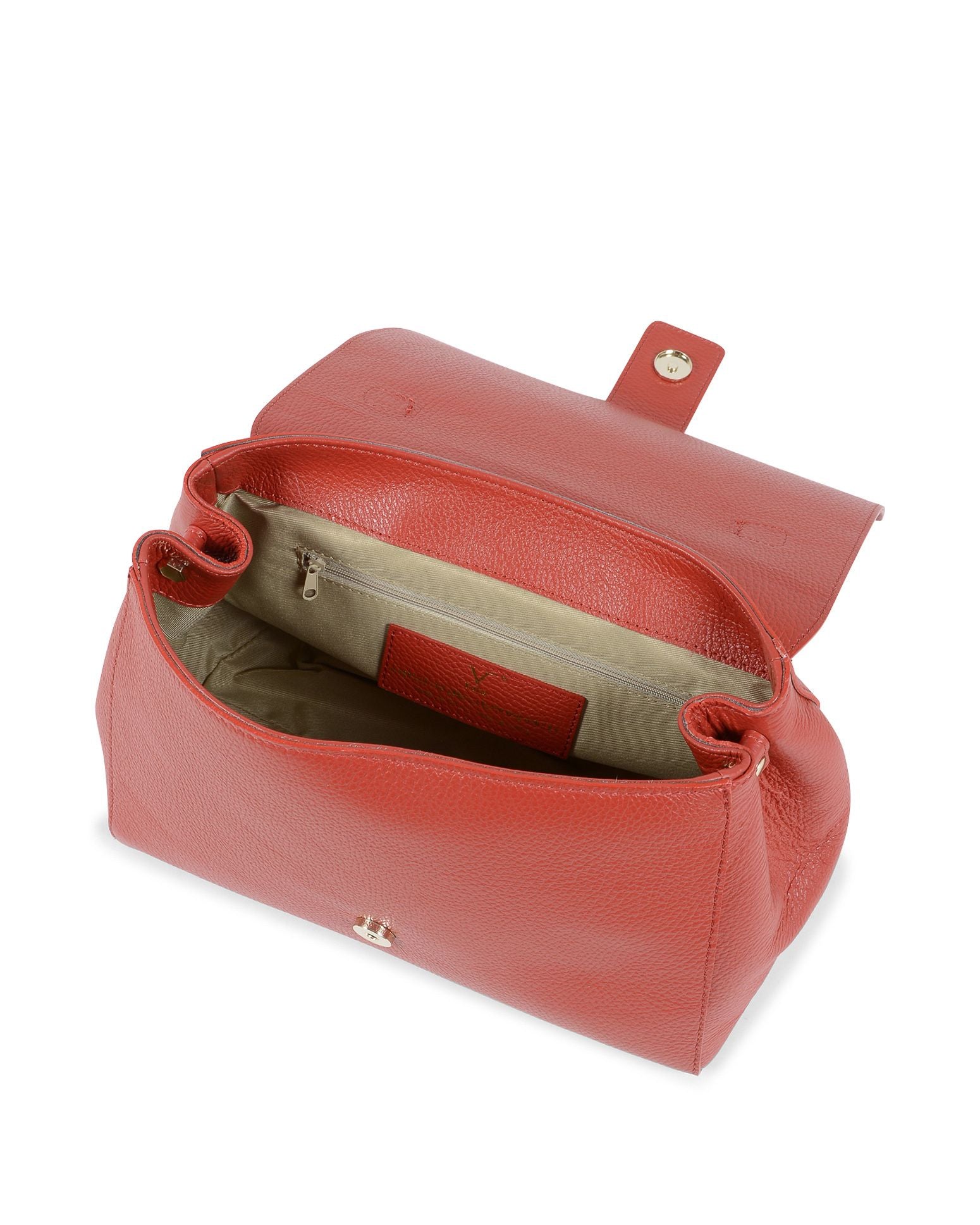 V Italia Womens Handbag Red BC10280 52 DOLLARO ROSSO